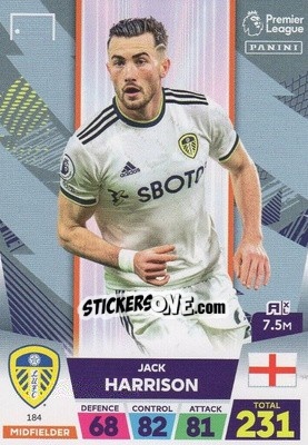 Sticker Jack Harrison - English Premier League 2022-2023. Adrenalyn XL n. 184 - Panini