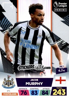 Sticker Jacob Murphy - English Premier League 2022-2023. Adrenalyn XL - Panini