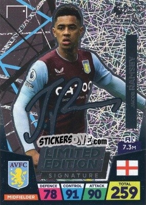 Sticker Jacob Ramsey - English Premier League 2022-2023. Adrenalyn XL n. LEA-JR - Panini