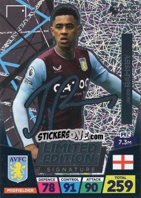 Figurina Jacob Ramsey - English Premier League 2022-2023. Adrenalyn XL - Panini