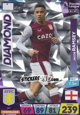 Sticker Jacob Ramsey - English Premier League 2022-2023. Adrenalyn XL n. 397 - Panini