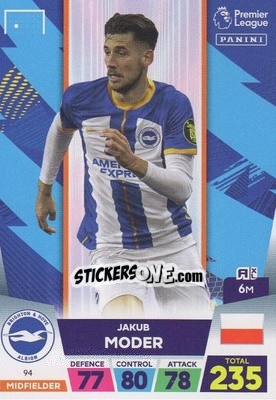 Sticker Jakub Mode - English Premier League 2022-2023. Adrenalyn XL - Panini