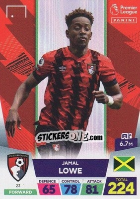 Sticker Jamal Lowe - English Premier League 2022-2023. Adrenalyn XL n. 23 - Panini