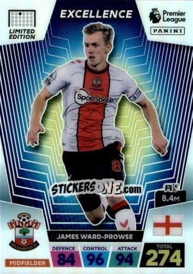 Sticker James Ward-Prowse - English Premier League 2022-2023. Adrenalyn XL n. E-JWP - Panini