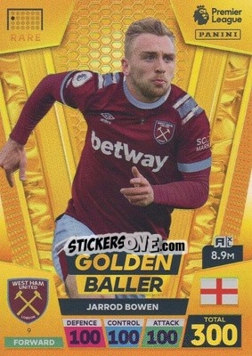 Sticker Jarrod Bowen - English Premier League 2022-2023. Adrenalyn XL n. 9 - Panini
