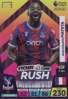 Sticker Jean-Philippe Mateta - English Premier League 2022-2023. Adrenalyn XL - Panini