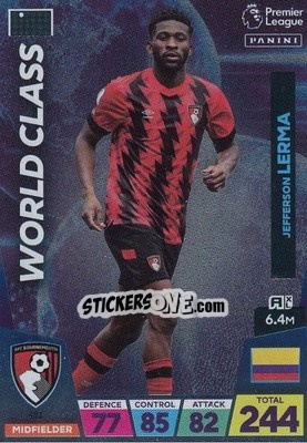 Sticker Jefferson Lerma - English Premier League 2022-2023. Adrenalyn XL n. 451 - Panini