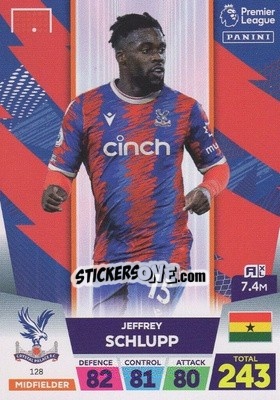 Sticker Jeffrey Schlupp - English Premier League 2022-2023. Adrenalyn XL n. 128 - Panini