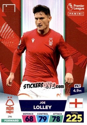 Figurina Joe Lolley - English Premier League 2022-2023. Adrenalyn XL - Panini