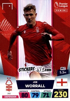 Sticker Joe Worrall - English Premier League 2022-2023. Adrenalyn XL n. 282 - Panini