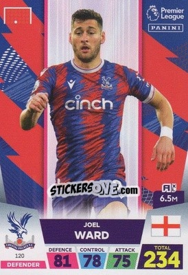 Cromo Joel Ward - English Premier League 2022-2023. Adrenalyn XL n. 120 - Panini
