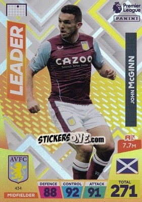 Sticker John McGinn - English Premier League 2022-2023. Adrenalyn XL n. 434 - Panini