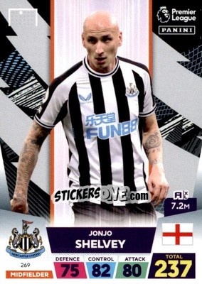 Sticker Jonjo Shelvey - English Premier League 2022-2023. Adrenalyn XL n. 269 - Panini