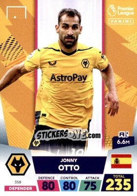 Cromo Jonny Otto - English Premier League 2022-2023. Adrenalyn XL n. 358 - Panini