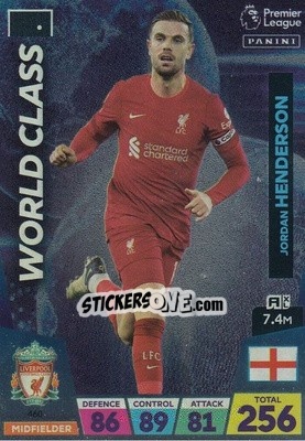 Sticker Jordan Henderson - English Premier League 2022-2023. Adrenalyn XL n. 460 - Panini