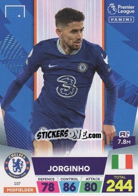 Sticker Jorginho - English Premier League 2022-2023. Adrenalyn XL - Panini