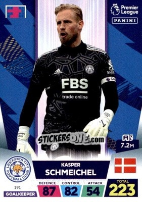Sticker Kasper Schmeichel - English Premier League 2022-2023. Adrenalyn XL - Panini