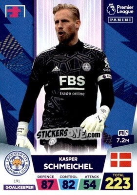 Sticker Kasper Schmeichel - English Premier League 2022-2023. Adrenalyn XL n. 191 - Panini