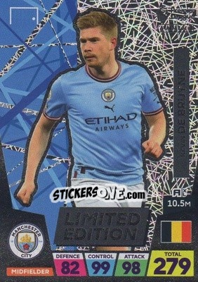 Sticker Kevin De Bruyne - English Premier League 2022-2023. Adrenalyn XL - Panini