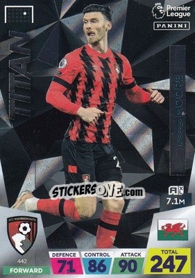 Sticker Kiefer Moore - English Premier League 2022-2023. Adrenalyn XL - Panini