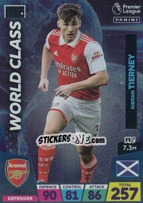 Sticker Kieran Tierney - English Premier League 2022-2023. Adrenalyn XL - Panini