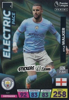 Sticker Kyle Walker - English Premier League 2022-2023. Adrenalyn XL n. 419 - Panini