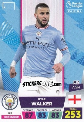 Sticker Kyle Walker - English Premier League 2022-2023. Adrenalyn XL - Panini