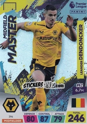 Sticker Leander Dendoncker - English Premier League 2022-2023. Adrenalyn XL n. 396 - Panini