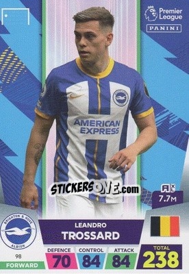 Sticker Leandro Trossard - English Premier League 2022-2023. Adrenalyn XL - Panini
