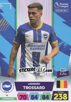 Cromo Leandro Trossard - English Premier League 2022-2023. Adrenalyn XL - Panini