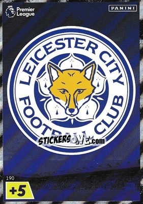Sticker Leicester City Crest - English Premier League 2022-2023. Adrenalyn XL n. 190 - Panini