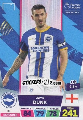 Sticker Lewis Dunk - English Premier League 2022-2023. Adrenalyn XL n. 87 - Panini