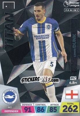 Sticker Lewis Dunk - English Premier League 2022-2023. Adrenalyn XL n. 443 - Panini