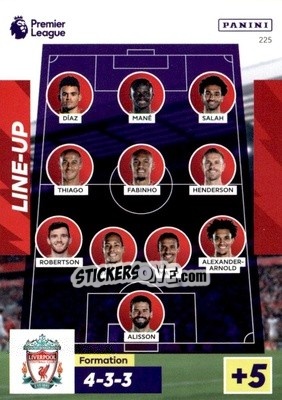 Sticker Liverpool Crest - English Premier League 2022-2023. Adrenalyn XL n. 225 - Panini