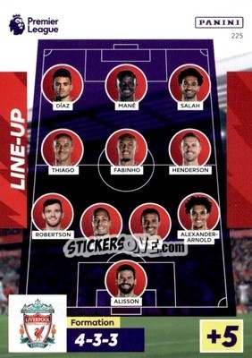 Sticker Liverpool Crest - English Premier League 2022-2023. Adrenalyn XL - Panini