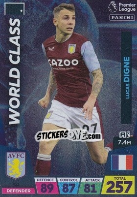 Figurina Lucas Digne - English Premier League 2022-2023. Adrenalyn XL - Panini