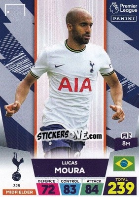 Sticker Lucas Moura - English Premier League 2022-2023. Adrenalyn XL n. 328 - Panini