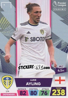 Sticker Luke Ayling - English Premier League 2022-2023. Adrenalyn XL n. 174 - Panini