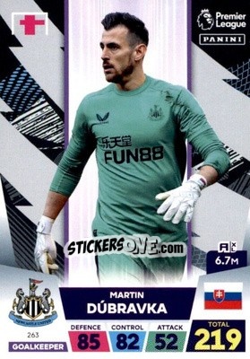 Sticker Martin Dúbravka - English Premier League 2022-2023. Adrenalyn XL n. 263 - Panini