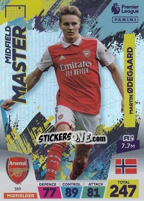 Sticker Martin Ødegaard - English Premier League 2022-2023. Adrenalyn XL - Panini
