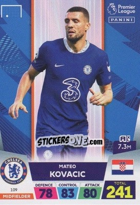 Sticker Mateo Kovacik - English Premier League 2022-2023. Adrenalyn XL n. 109 - Panini
