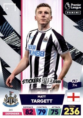 Figurina Matt Targett - English Premier League 2022-2023. Adrenalyn XL n. 265 - Panini