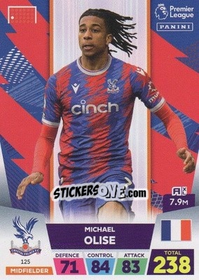 Sticker Michael Olise - English Premier League 2022-2023. Adrenalyn XL - Panini