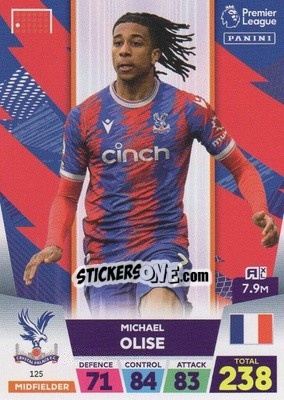 Sticker Michael Olise - English Premier League 2022-2023. Adrenalyn XL n. 125 - Panini