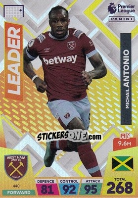 Sticker Michail Antonio - English Premier League 2022-2023. Adrenalyn XL n. 440 - Panini