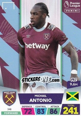 Sticker Michail Antonio - English Premier League 2022-2023. Adrenalyn XL n. 348 - Panini