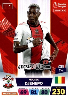 Figurina Moussa Djenepo - English Premier League 2022-2023. Adrenalyn XL - Panini