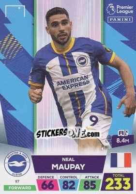 Sticker Neil Maupay - English Premier League 2022-2023. Adrenalyn XL n. 97 - Panini