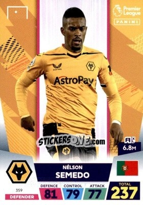 Sticker Nélson Semedo - English Premier League 2022-2023. Adrenalyn XL - Panini