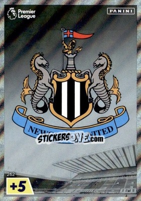 Sticker Newcastle United Crest - English Premier League 2022-2023. Adrenalyn XL n. 262 - Panini